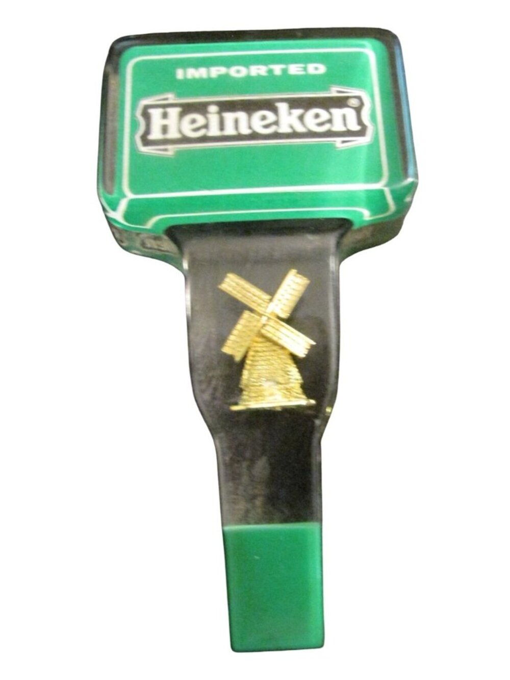 Heineken Beer Tap Handle Vintage Acrylic Windmill Pull